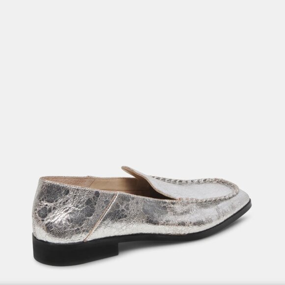 NEW DOLCE VITA Leather Beny Dress Flats in silver for women 825 3t2 - Picture 9 of 17